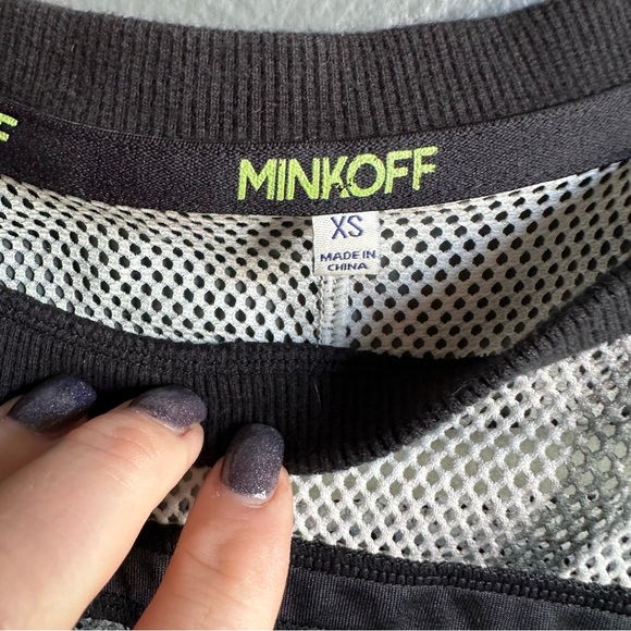 Rebecca mink off tye dye white mesh football crop jersey oversized 4 FR 40 - Picture 6 of 8